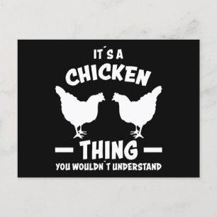 Postal I'ts A Chicken Thing Design Funny Farmer Gift