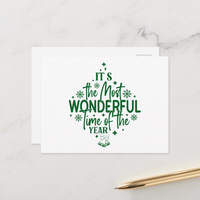 Postal It's the Most Wonderful Time of the Year (Anverso/Reverso In Situ)