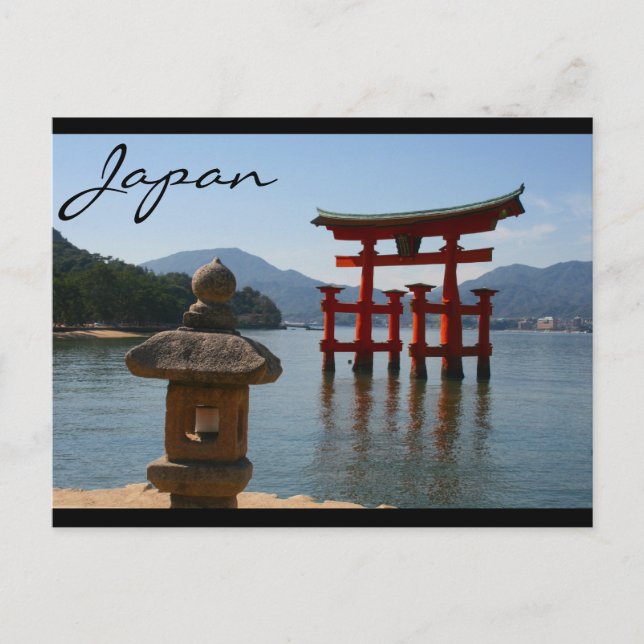 Postal itsukushima japón (Anverso)