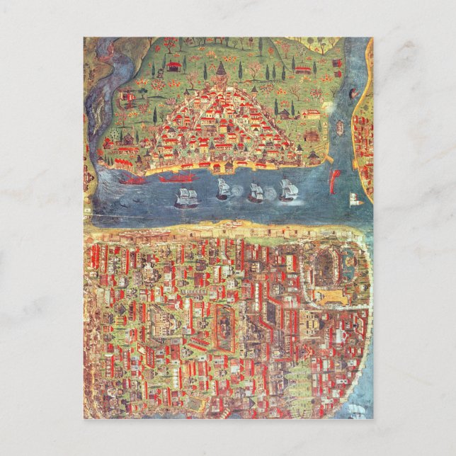 Postal IUK T.5964 Vista de Estambul (Anverso)