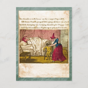 Postal IV de la placa de la historia de Punch & Ju