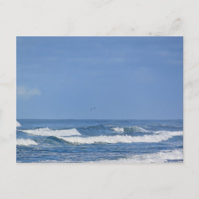 Postal IV de las potentes olas del Océano Pacífico (Anverso)