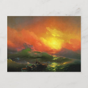 Postal Ivan Aivazovsky - La novena ola