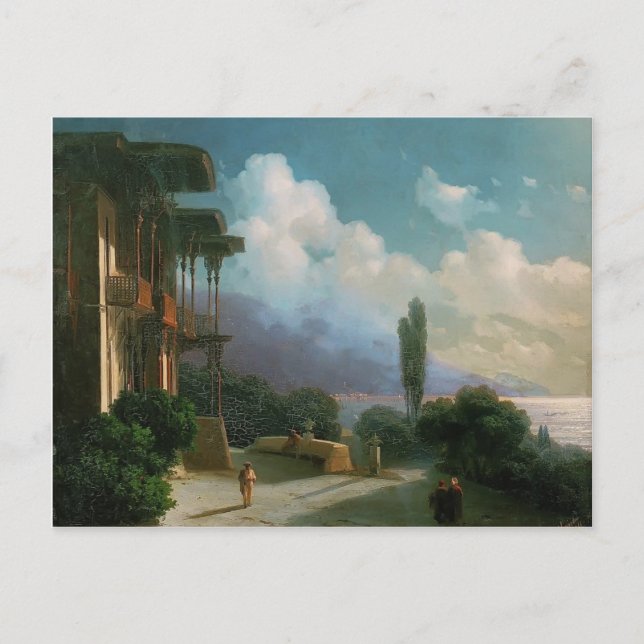 Postal Ivan Aivazovsky - Noche cerca de Yalta (Anverso)
