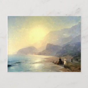Postal Ivan Aivazovsky- Pushkin y la condesa Raevskaya