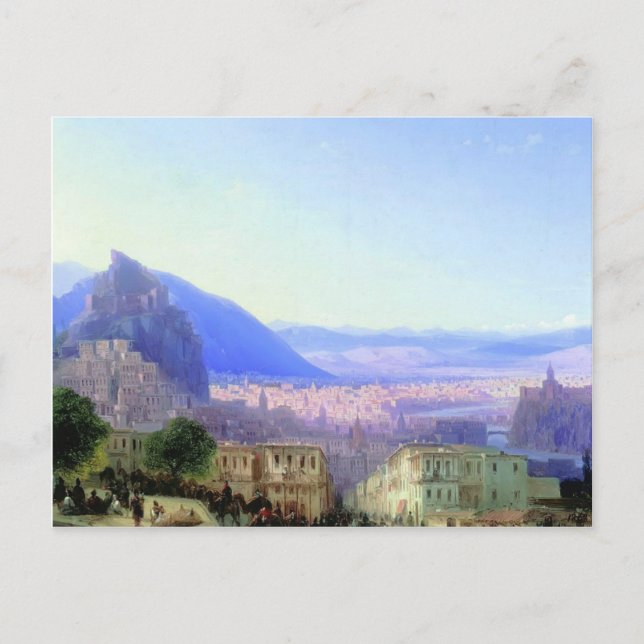 Postal Ivan Aivazovsky- Vista de Tiflis (Anverso)
