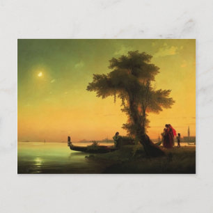 Postal Ivan Aivazovsky- Vista sobre la laguna de Venecia
