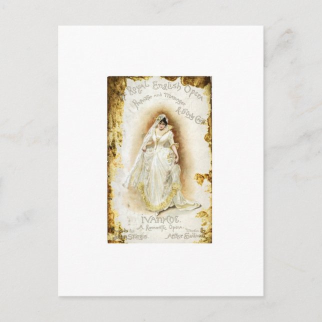 Postal Ivanhoe de la ópera inglesa real (Anverso)