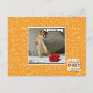 Postal Iz que practica tango del mah