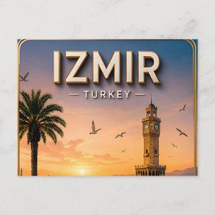 Postal Izmir Turquía Mar Egeo Viaje Costero Histórico