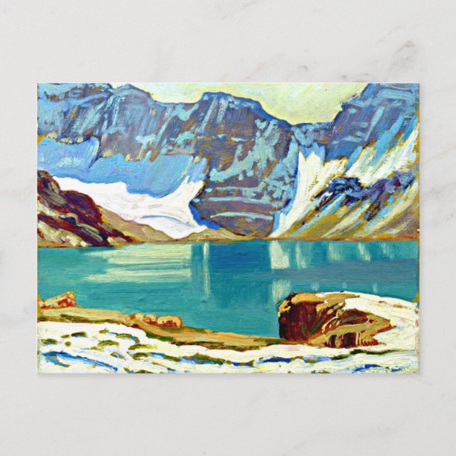 Postal J.E.H. MacDonald - Lago McArthur, Yoho Park (Anverso)