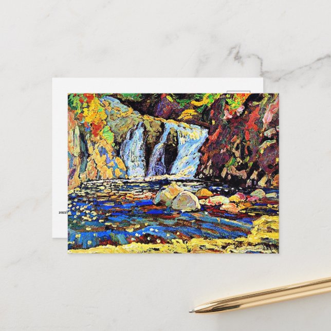 Postal J.E.H. MacDonald - The Little Falls, (Anverso/Reverso In Situ)