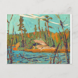 Postal J. E. H. Pintura de Jackson Moose Island Algoma