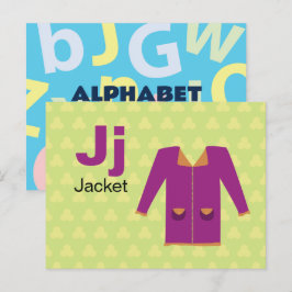 Postal J es para Jacket - Alphabet Flash Card