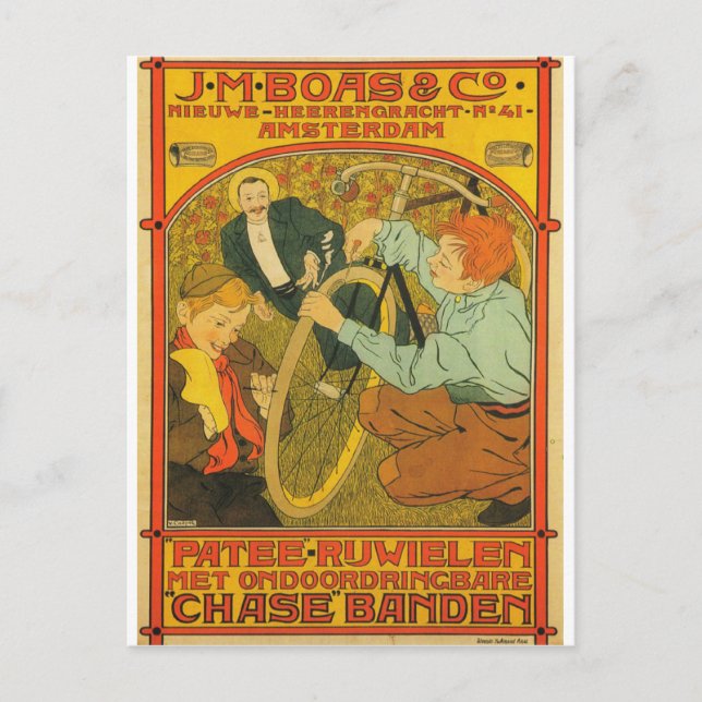 Postal J.M Boas & Co. Bicycles (Anverso)