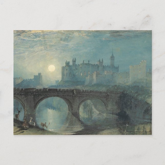 Postal J.M.W. Turner - Castillo de Alnwick (Anverso)