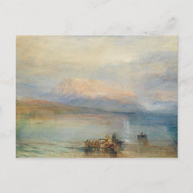 Postal J. M. W. Turner - El Rigi Rojo (Anverso)