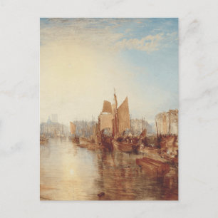 Postal J.M.W. Turner: Puerto de Dieppe Arte Romántico Ref