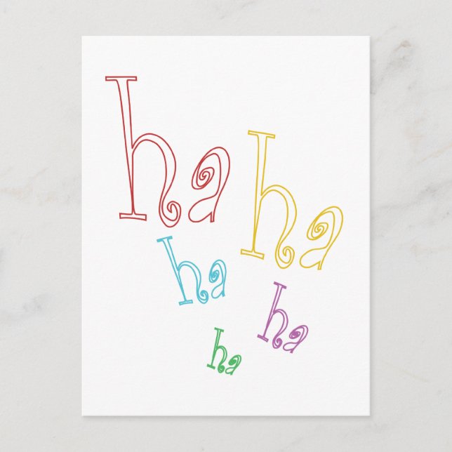 Postal ¡Ja ja ja! (Anverso)