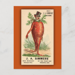 Postal JA Simmers Semeds Vintage Ad