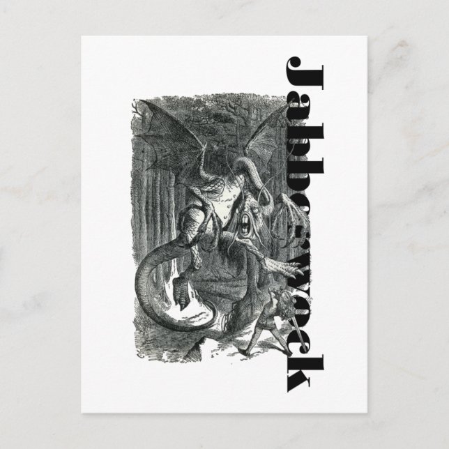 Postal Jabberwock Postcard (Anverso)