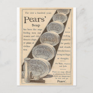 Postal Jabón de peras