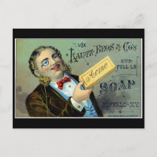 Postal Jabón Lautz Brothers siglo XIX