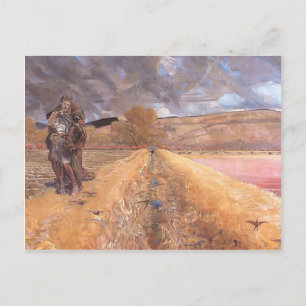 Postal Jacek Malczewski- Saint Agnes