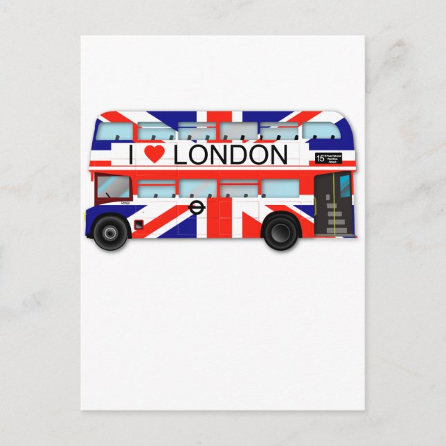 Postal Jack de la Unión de Autobuses de Londres (Anverso)