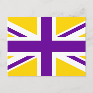 Postal Jack de la Unión Dorada y Morada