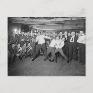 Postal Jack Dempsey se burla de la lucha contra Harry Hou
