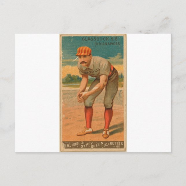 Postal Jack Glasscock, Indianápolis  (Anverso)