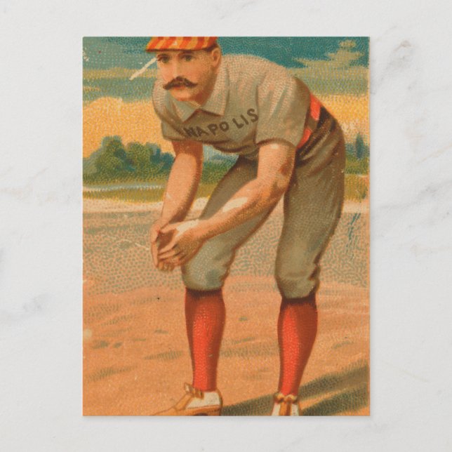 Postal Jack Glasscock Vintage Indianapolis Hoosiers (Anverso)