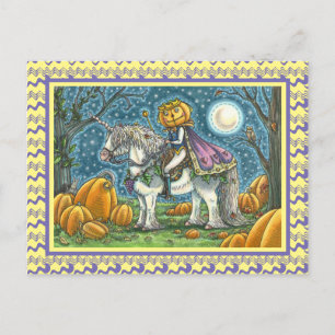 POSTAL JACK O LANTERN PRINCE EN SU MAGIC UNICORN PONY