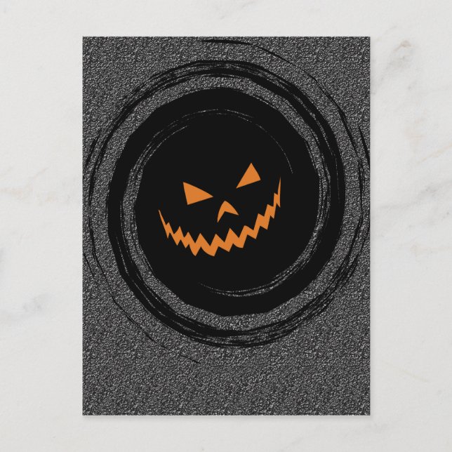 Postal Jack O Lantern Swirl (Anverso)