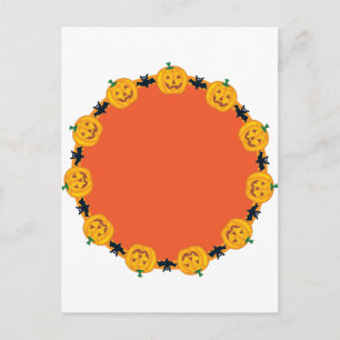 Postal Jack O Lantern Wreath