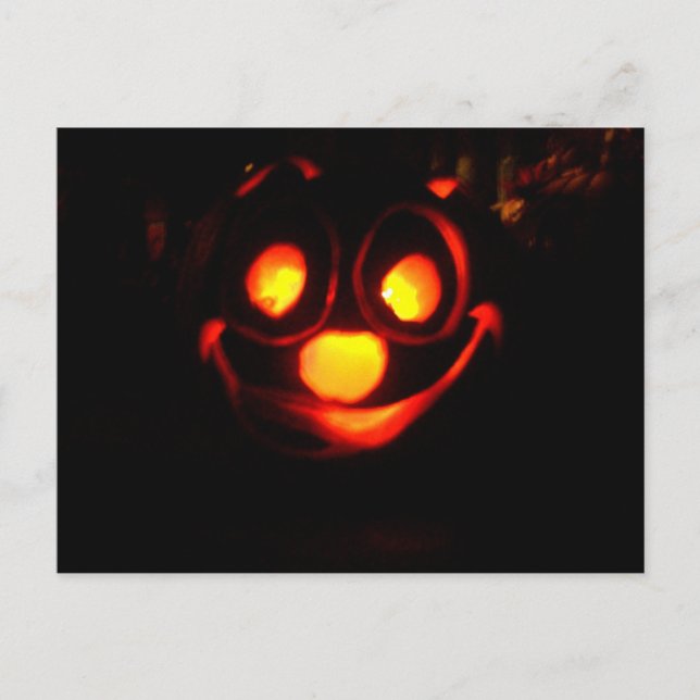 Postal Jack O'Lantern All A'Glow (Anverso)