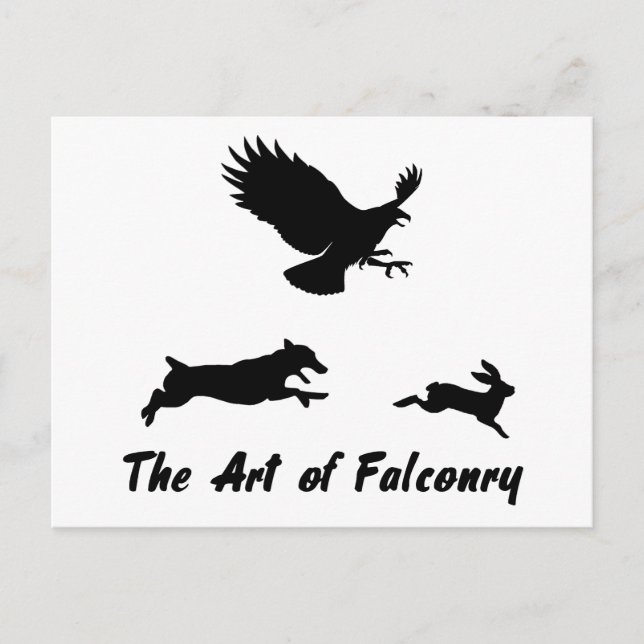 Postal Jack Russel y Falconry (Anverso)