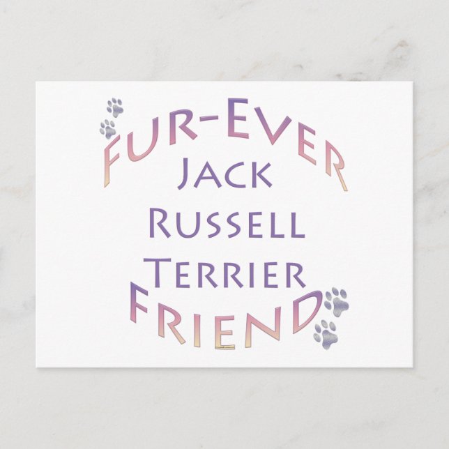 Postal Jack Russell Terrier Furever (Anverso)
