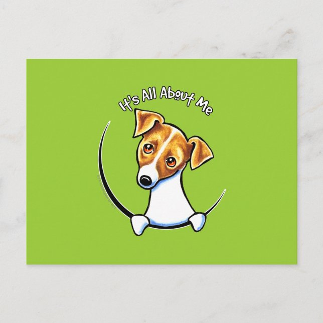 Postal Jack Russell Terrier IAAM Off-Leash Art™ (Anverso)