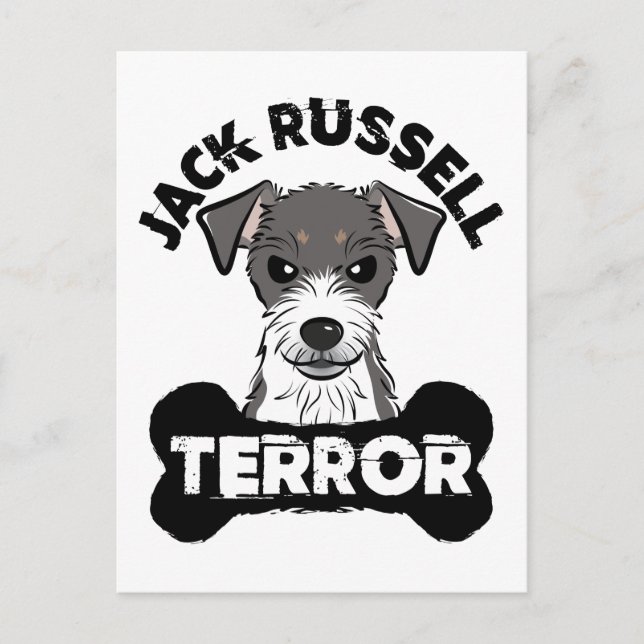 Postal Jack Russell Terror Funny Parsons Terrier Dog (Anverso)