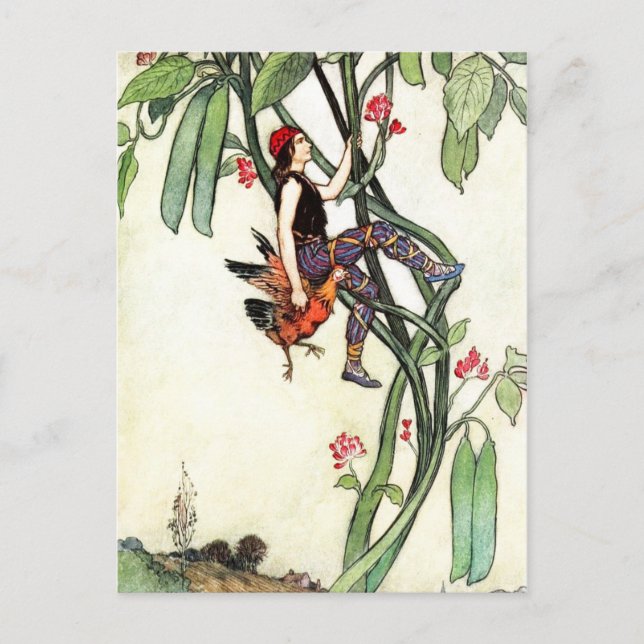 Postal Jack y el Beanstalk (Anverso)