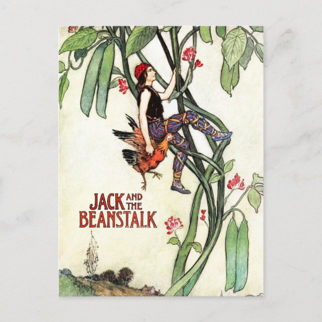 Postal Jack y el Beanstalk (Anverso)