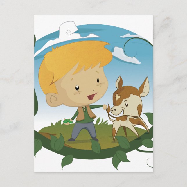 Postal Jack y el Beanstalk (Anverso)