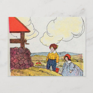 Postal Jack y Jill fueron encima de la colina