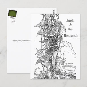 Postal Jack y los cuentos de hadas de Beanstalk