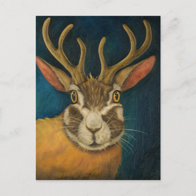 Postal Jackalope (Anverso)
