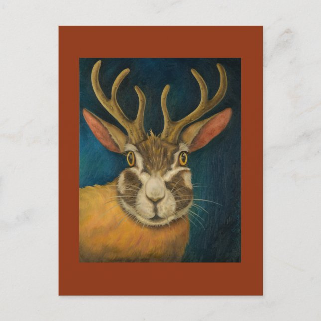 Postal Jackalope (Anverso)
