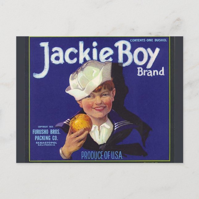 Postal Jackie Boy (Anverso)