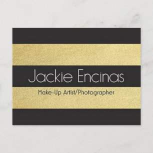 Postal Jackie Encinas Artista de maquillaje y fotógrafo